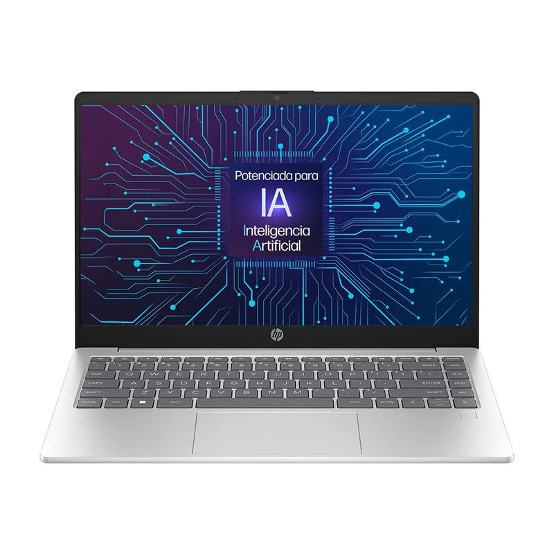 HP Laptop 14" FHD, Intel Core Ultra 5 125H, 16GB RAM, 512GB SSD, Lector de Huellas, Windows 11 Home | Plateado