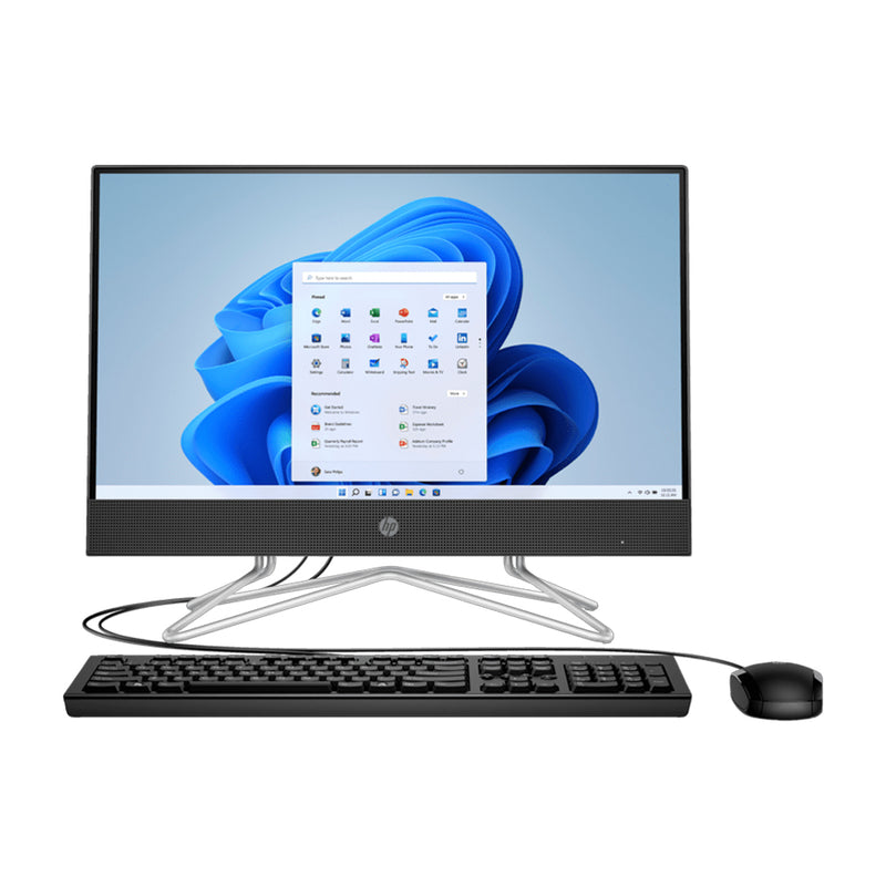 HP Computadora de Escritorio All in One de 21.5" FHD, Intel Celeron J4025, 8GB RAM, 256GB SSD, Windows 11 Home | Negro