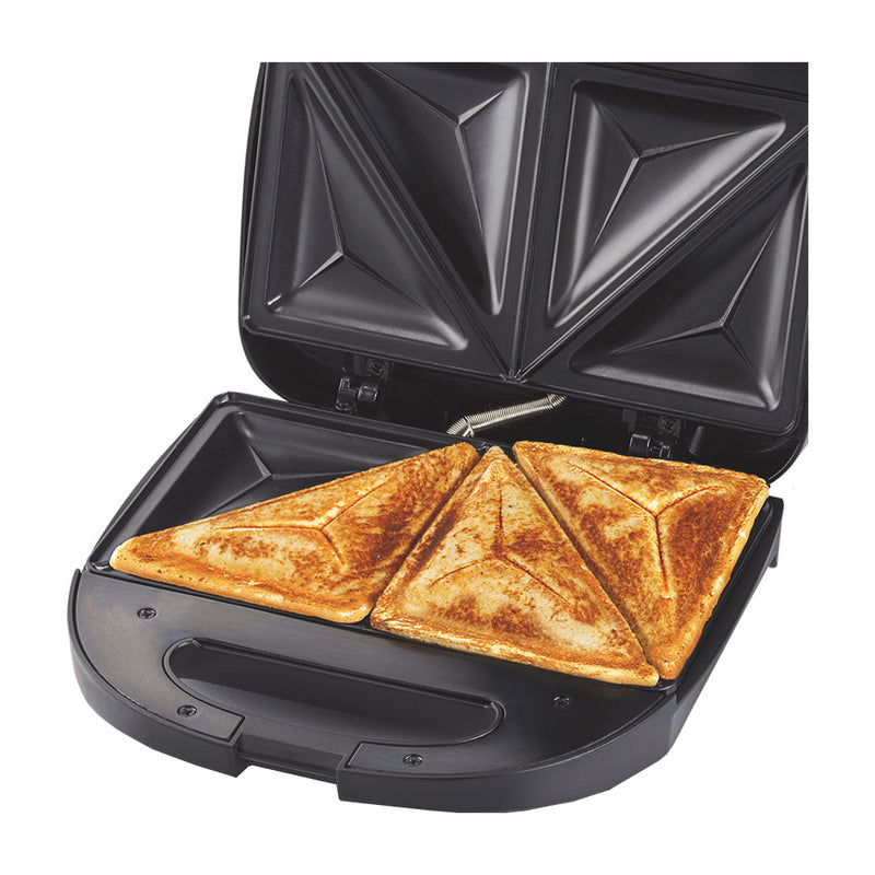 Hamilton Beach Panini Press Sandwichera | Tapa Flotante | Luces Indicadoras | Negro Plateado