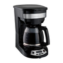 Hamilton Beach Cafetera de 12 Tazas | Programable | Pantalla LED | Negro