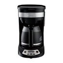 Hamilton Beach Cafetera de 12 Tazas | Programable | Pantalla LED | Negro