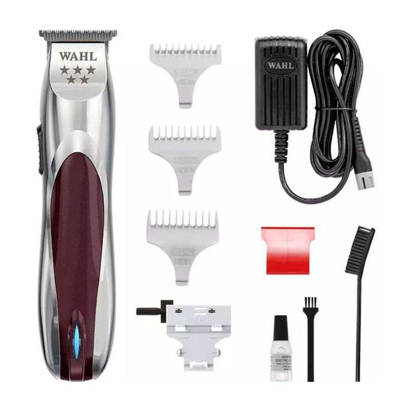 Wahl Professional ALIGN Cordless 5 Estrellas Recortadora inalámbrica / Cable | Plateado Rojo