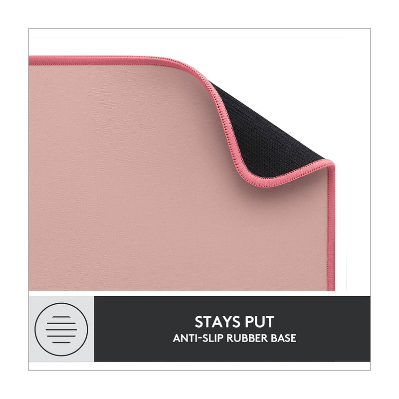 Logitech Desk Mat Alfombrilla para Escritorio | Antideslizante | Resistente a Salpicaduras | Rosa