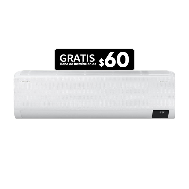 Samsung Aire Acondicionado Split Inverter 18,000 BTU | Digital Inverter Boost | Wind Free Cooling | AI Auto Cooling | Hasta 77% de Ahorro | 220v