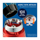 Oster Classic Licuadora de 3 Velocidades | Boroclass | All-Metal Drive | 1.25L | 1000W | Rojo