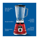 Oster Classic Licuadora de 3 Velocidades | Boroclass | All-Metal Drive | 1.25L | 1000W | Rojo