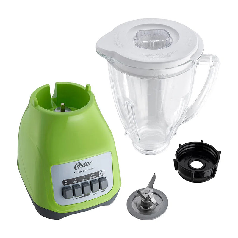 Oster Licuadora de 2 Velocidades | Boroclass | All-Metal Drive | 1.5L | 800W | Verde