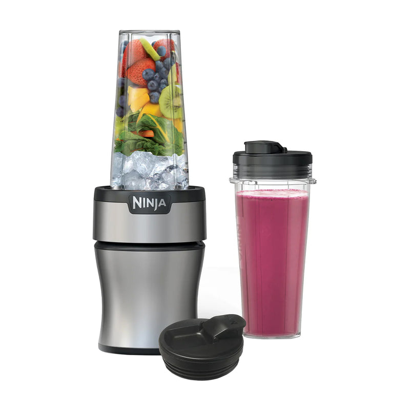 Ninja Nutri-Blender Licuadora / Extractor de Nutrientes Personal Automática | 8 Piezas | 0.5L | 700W | Plateado