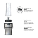 Ninja Nutri-Blender Licuadora / Extractor de Nutrientes Personal Automática | 8 Piezas | 0.5L | 700W | Plateado