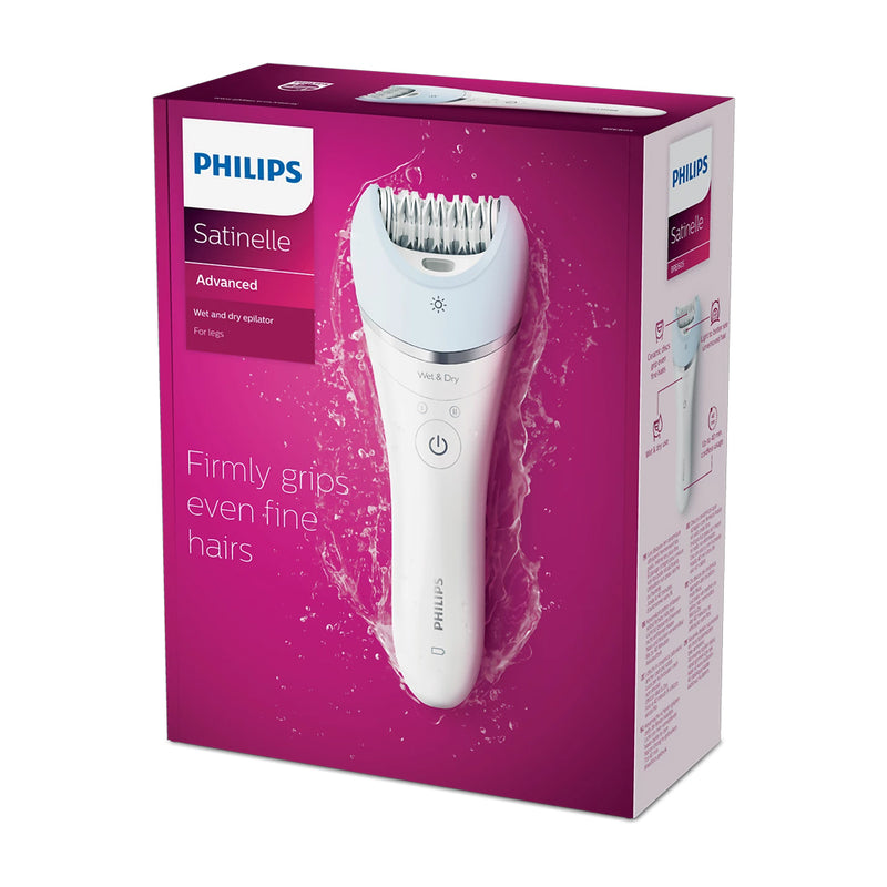 Philips Depiladora Inalámbrica Recargable Satinelle Advanced en Seco y Húmedo