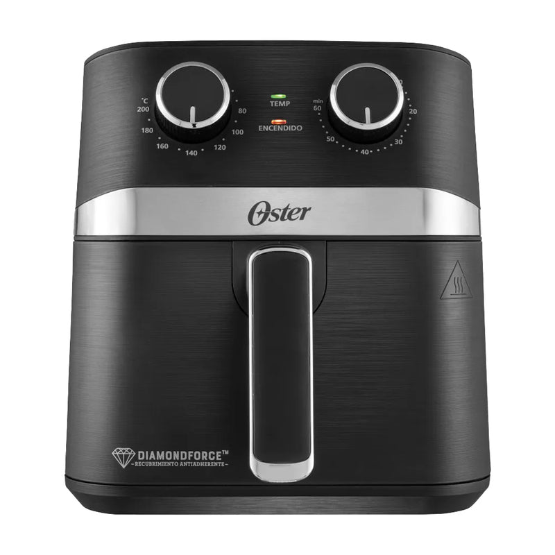 Oster Freidora de Aire | 4L | DiamondForce  | Temporizador | Control de Temperatura | Negro