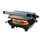 Oster Sandwichera Grill | Altura Ajustable | Planchas Antiadherentes | Plateado Negro