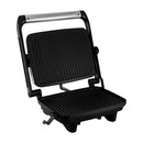 Oster Sandwichera Grill | Altura Ajustable | Planchas Antiadherentes | Plateado Negro