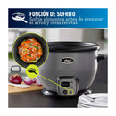 Oster Olla Arrocera de 1.8L | Interior Antiadherente Extraíble | Gris