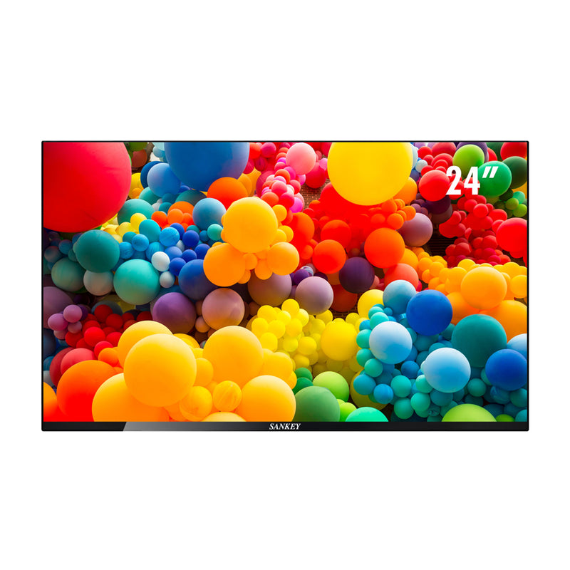 Sankey Televisor LED HD Smart Android de 24" | Procesador Quad Core | Frameless Design | Ultra Slim