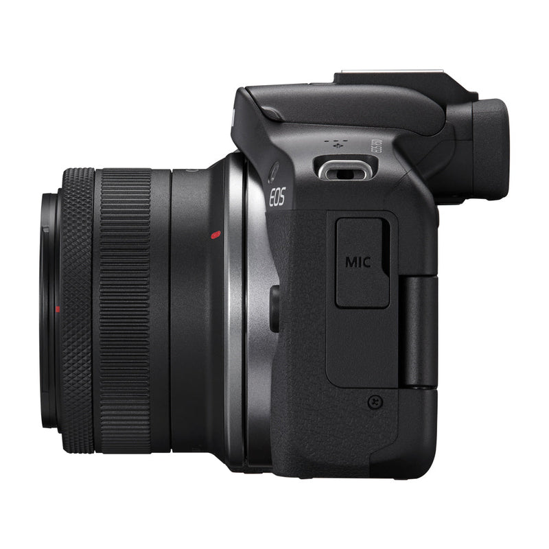 Canon Content Creator Kit | EOS R50 Cámara Digital Mirrorless con Lente 18-45mm IS STM, Stereo Mic, Tripod Grip