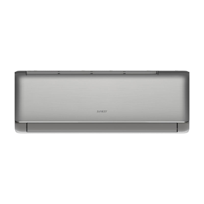 Sankey Aire Acondicionado Split Inverter 12,000 BTU | Alta Eficiencia | Enfriamiento Supremo | Silver Ion | Filtro de Carbon Activo | 220v | Gris