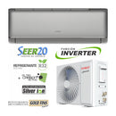 Sankey Aire Acondicionado Split Inverter 12,000 BTU | Alta Eficiencia | Enfriamiento Supremo | Silver Ion | Filtro de Carbon Activo | 220v | Gris