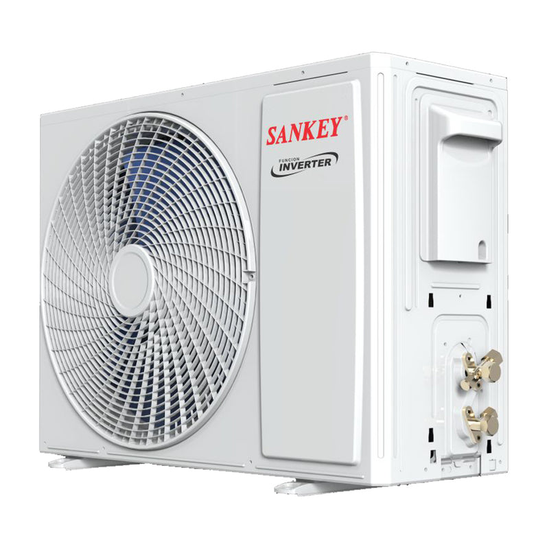 Sankey Aire Acondicionado Split Inverter 12,000 BTU | Alta Eficiencia | Enfriamiento Supremo | Silver Ion | Filtro de Carbon Activo | 220v | Gris