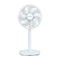 Sankey Abanico 2-en-1 de Pedestal / Piso de 16" | 3 Velocidades | Temporizador | Blanco