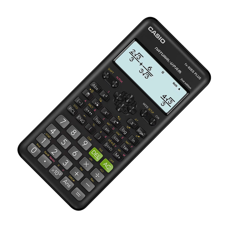 Casio Calculadora Científica de 12 Digitos | 252 Funciones | LCD de Doble Línea