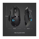 Logitech G502 LIGHTSPEED Mouse Gaming Inalámbrico | RGB | Memoria Integrada | 25,600 DPI | Negro