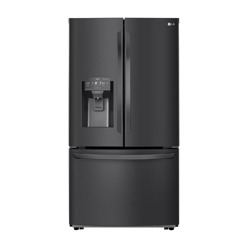 LG Refrigeradora French Door Smart Inverter de 3 Puertas | ThinQ | Door Cooling + | Multi Air Flow | Dispensador de Agua y Hielo | 28p3 | Negro