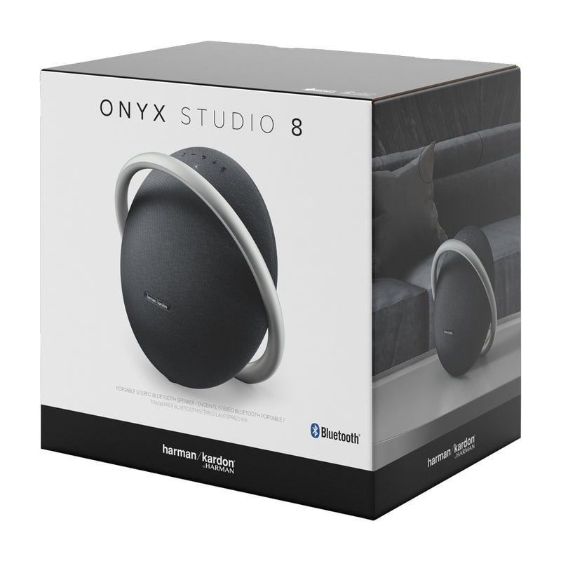 Harman Kardon Onyx Studio 8 Bocina Portátil Bluetooth | Superior Sound Performance | Diseño Premium | 8H | Negro