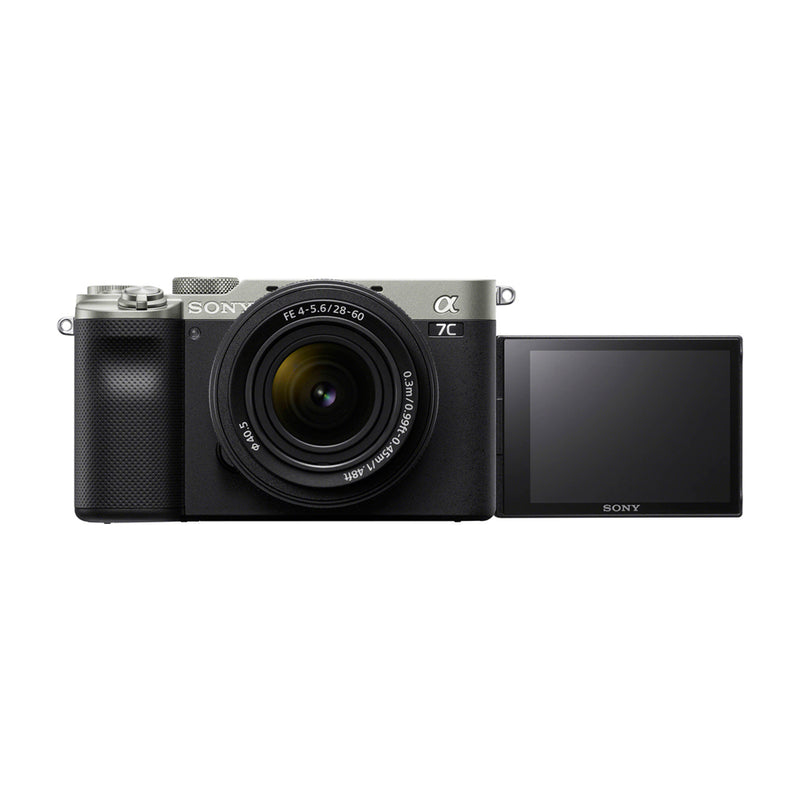 Sony a7C Alpha Cámara Digital Mirrorless con Lente 28-60mm | ILCE-7CL | Full Frame | Plateado