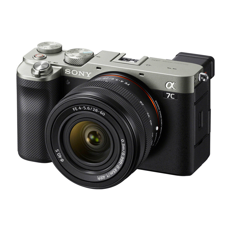 Sony a7C Alpha Cámara Digital Mirrorless con Lente 28-60mm | ILCE-7CL | Full Frame | Plateado