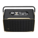 JBL Authentics 300 Bocina Portátil Bluetooth | Smart WiFi | Diseño Retro | Asistentes de Voz | 8H | Negro Dorado