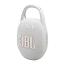 JBL Clip 5 Bocina Portátil Bluetooth Waterproof | Mosquetón | 12H | IP67 | Blanco