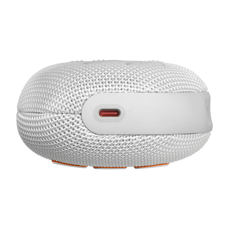 JBL Clip 5 Bocina Portátil Bluetooth Waterproof | Mosquetón | 12H | IP67 | Blanco