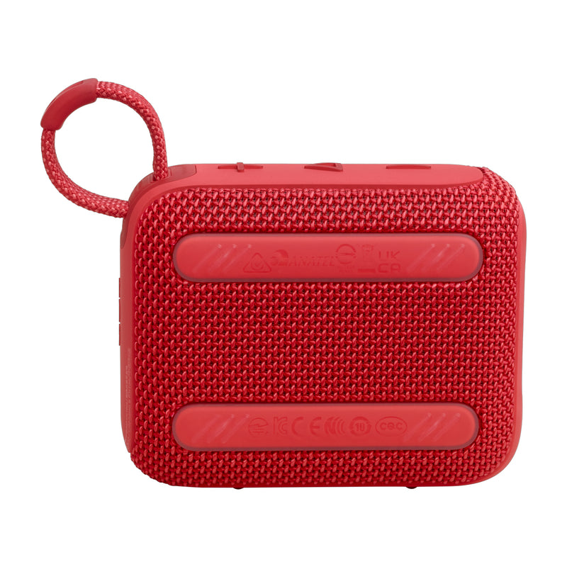 JBL GO 4 Bocina Portátil Bluetooth Waterproof | JBL Pro Sound | 7H | IP67 | Rojo