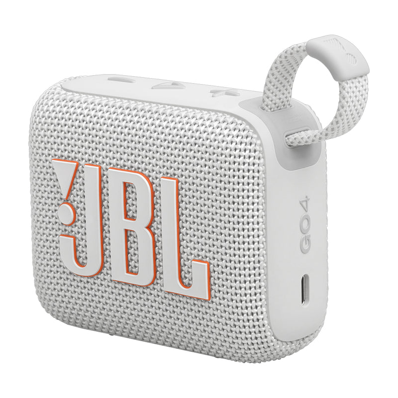 JBL GO 4 Bocina Portátil Bluetooth Waterproof | JBL Pro Sound | 7H | IP67 | Blanco