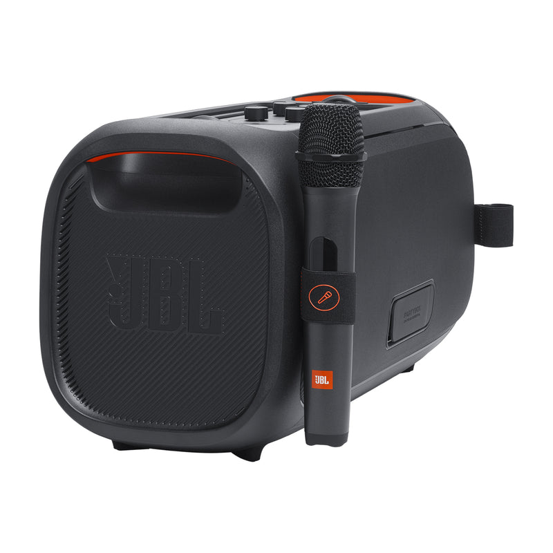 JBL PartyBox On-The-Go Essential Bocina Portátil Bluetooth | JBL Original Pro | Micrófono | Luces | 6H | IPX4 | Negro