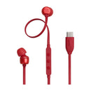 JBL Tune 310C Audífonos de Cable | Rojo