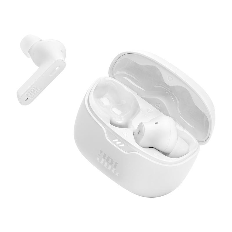 JBL Tune Beam True Wireless Audífonos Inalámbricos Bluetooth | Active Noise Cancelling | Blanco