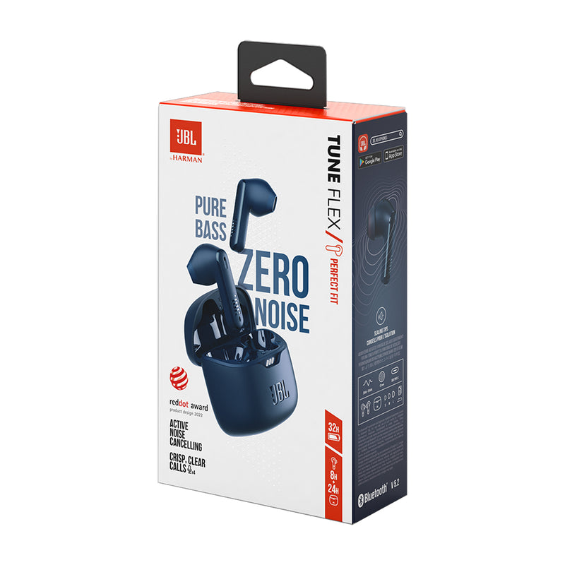 JBL Tune Flex True Wireless Audífonos Inalámbricos Bluetooth | Active Noise Cancelling | Azul