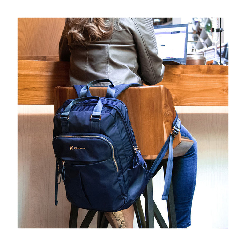 Klip Xtreme Toscana Mochila para Laptop de hasta 15.6" | Azul