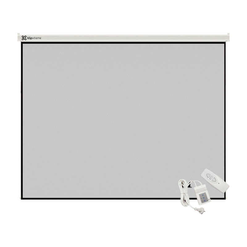 Klip Xtreme Pantalla Motorizada para Proyector de 100" | Para Pared y Techo | 4:3