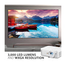 ViewSonic LS500WH Proyector | WXGA | 3000 Lúmenes | 30" - 300" | 16:10 | SuperColor