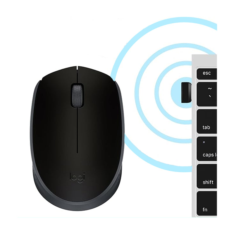 Logitech M170 Mouse Inalámbrico | Negro Gris