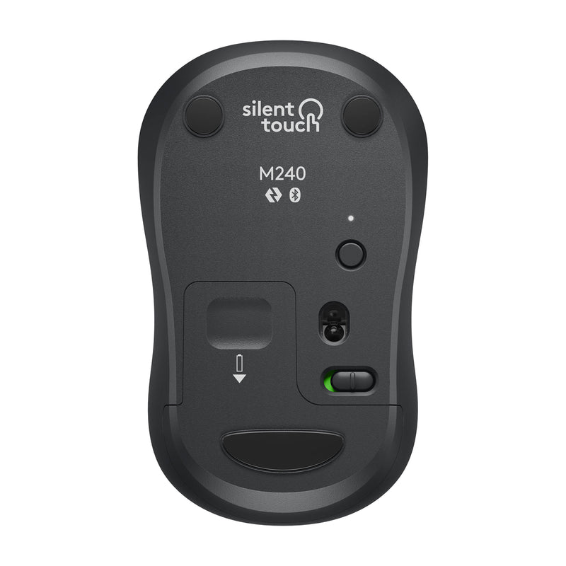 Logitech M240 Mouse Inalámbrico Silencioso | Bluetooth | Negro