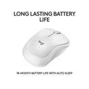 Logitech M240 Mouse Inalámbrico Silencioso | Blanco