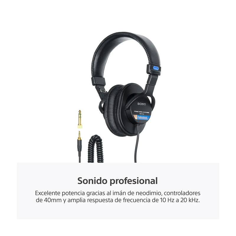 Sony MDR-7506 Audífonos On-Ear de Cable | Negro