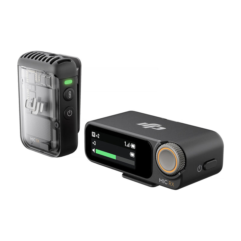 DJI Mic 2 Micrófono Inalámbrico | 1 Transmisor | 1 Receptor | Para Cámaras Profesionales, Smartphones, Tablets y Computadoras | Negro