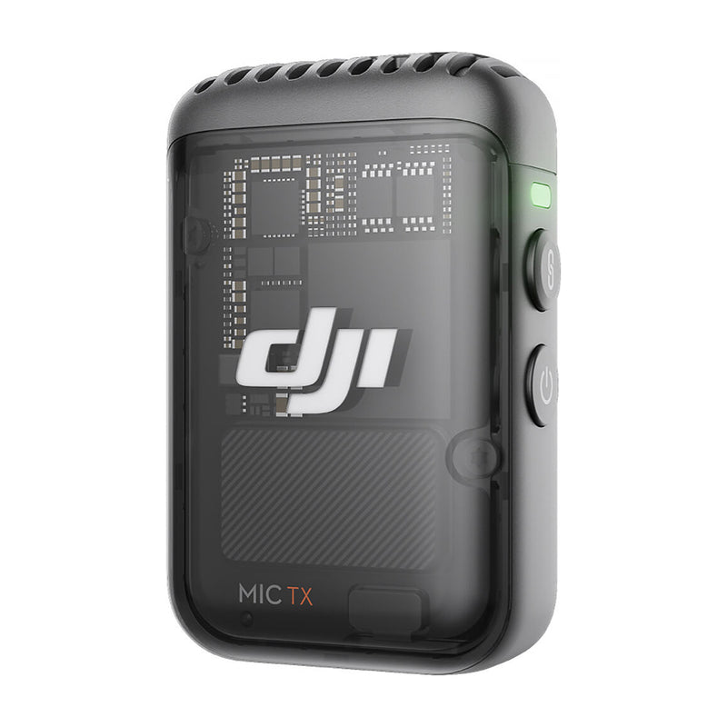 DJI Mic 2 Micrófono Inalámbrico | 1 Transmisor | 1 Receptor | Para Cámaras Profesionales, Smartphones, Tablets y Computadoras | Negro