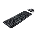 Logitech MK200 Teclado & Mouse | Plug & Play | Accesos Directos | A Prueba de Salpicaduras | Negro