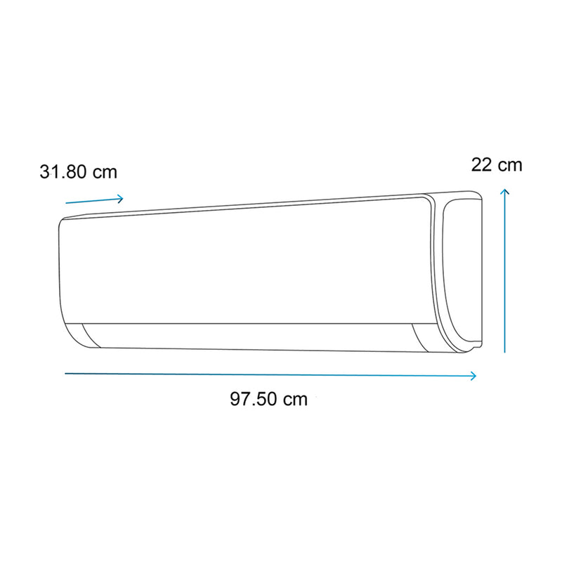 Mabe Aire Acondicionado Split Inverter 24,000 BTU | Solo Frío | Recubrimiento Pro Shield | Silver Ion | Bio Filtro | 220v
